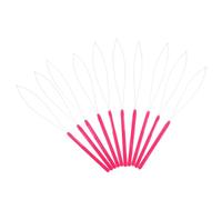 Homoyoyo 10pcs Plastic Hair Extension Tool Hair Styling Accessory Hook Needle Threader for Micro Ring Extension Pulling Loop Needle Beading Thread