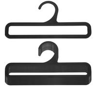 Homoyoyo 10pcs Plastic Scarf Hangers with Loops for Closet Organizer Belt and Towel Holder Space-saving Wardrobe Accessory for Neat Storage and Easy Display