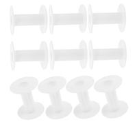Homoyoyo 10pcs Plastic Sewing Bobbins for Embroidery Machines Wear-Resistant Empty Spools Thread Storage Anti-Tangle Portable Bobbin for Beginners and Professionals