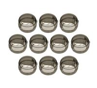 Homoyoyo 10pcs Proof Oven Knob Covers Safety Gas Stove Knob Covers Stylish Sl lack Material Comprehensive Protection Dirt Resistance Childproofing Setup Kitchen