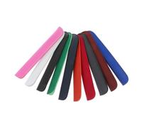 Homoyoyo 10pcs Pu Pencil Protector Pen Covers Comfortable and Anti-slip Portable Pen Sleeves Suitable for Apple Pencil Business Style for Office and Travel Color