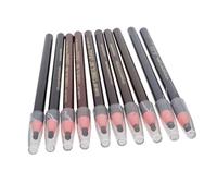 Homoyoyo 10Pcs Pull Line Eyebrow Pencils Soft Roll Paper Design Natural Brow Drawing Pens for Precise Makeup Color with Shades Black Medium Gray