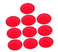 Homoyoyo 10pcs Red Pet Color Sheet for Spot Light with Smooth Cutting Edge and Easy Storage, Delicate Workmanship Photo Color Correction Film for Sunset Projection Lamp and Dazzle Colour