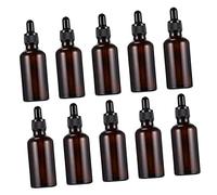 Homoyoyo 10pcs Refillable Dropper Bottles Essential Oil Bottles Portable Travel Sample for Perfume Storage