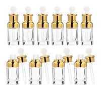 Homoyoyo 10pcs Refillable Glass Dropper Bottles Durable Essential Oil Containers for DIY Blends Crafts and Scientific Experiments