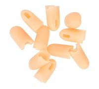 Homoyoyo 10Pcs Reusable Silicone Nail Art Finger Replacement Tips Flexible Artificial Manicure Finger Covers for Home Nail Practice and Protection