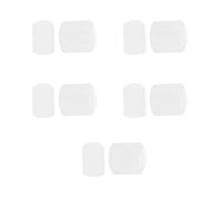 Homoyoyo 10pcs Sewing Machine Equipment Machine Maintenance Grommets Anti Slip Grommets Electrical Appliance Flat Rubber Washer White