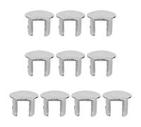 Homoyoyo 10Pcs Shower Diverter Handle Hole Covers Chrome Plated Decorative Caps for Bathroom Valve Replacement Compatible with Standard Shower Switches