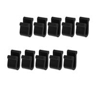 Homoyoyo 10pcs Silicone Oven Lid Protector Clips Black Oven Lid Fixing Clips Pot Bumpers Replacement Clamps for Stacking Dutch Pans and Cookware Accessories