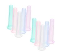 Homoyoyo 10pcs Silicone Vacuum Massage Cups for Face and Eye Aging Wrinkle Reduction Facial Cupping Set Lightweight Safe Skincare Tool for Neck and Targeted Therapy