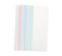 Homoyoyo 10Pcs Sliding Bar Clips File Folders Document Organizer with Non Slip Locking Bar Transparent Lightweight Report Binder for Office School and Personal Use