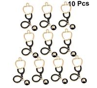 Homoyoyo 10pcs Stethoscope Pendant Charms Alloy Diy Jewelry Making Pendants for Necklace Bracelet Charm Jewelry