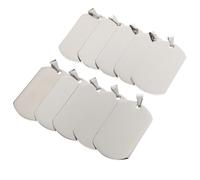 Homoyoyo 10pcs Titanium Steel Keychain Pendants Military Style Men S Delicate Bag Decor Compact and Practical DIY Keyholder Accessories for Necklace Backpack Car Interior