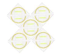 Homoyoyo 10pcs Transparent Protractor Safety Triangles Right Angle Ruler Engineering Ruler Drawing Protractor and Plastic Triangular Angle Measuring Drafting Kit