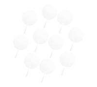 Homoyoyo 10pcs Transparent Round Handheld Fans DIY Painting Craft for Lightweight Portable Performance Fans for Dance Stage Shows and Summer Decoration