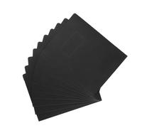 Homoyoyo 10pcs Two Pocket File Folders Large Capacity Document Organizer for Business Office School Paper Folder with Spacious Interior and Secure Protection Minimalist Black Design