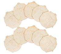 Homoyoyo 10Pcs Unfinished Ladybird Wooden Cutouts Smooth Blank Wood Slices for DIY Painting Craft Supplies Creative Projects Family Fun Decorations
