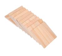 Homoyoyo 10pcs Unfinished Wooden Squares Durable Wood Blocks for Painting Engraving Wood Burning and DIY Crafts for Home Decorations