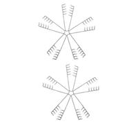 Homoyoyo 10pcs Volumizing Wide-tooth Hair Styling Comb with Anti-static Material for Texture and Root Lift Lightweight Double Row Teasing Comb for Women and Men Portable Daily Volume Hair