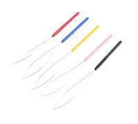 Homoyoyo 10pcs Wig Crochet Beader for Hair Extensions Braid Knitting Needles Lightweight Hair Extension Tool for Salon Home Use