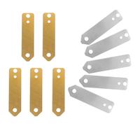 Homoyoyo 10Pcs Zinc and Copper Anode Sheets for Science Experiments, Zinc and Copper Strips Material Set for Fruit Battery Power Generation, Laboratory Electrodes for Educational Use