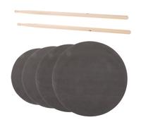 Homoyoyo 12-16 Inch Drum Practice Pad Set with Silent Drum Pads and Drumsticks 5pcs Noise-reducing for Snare and Tenor Suitable for Home and Studio Practice