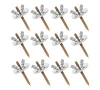 Homoyoyo 12 Sets of Bird Cage Perch Screws for Bird Cage Accessories and Springboard Iron Material Silver Colour Resistant to Damage and Easy Installation