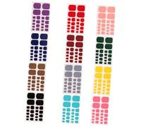 Homoyoyo 12 Sheets Toe Nail Stickers Decals DIY Nail Art Decorations for Home Manicure Toenail Tips with Unique Designs Easy Application Accessory