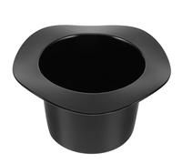 Homoyoyo 1200Ml Black Acrylic Ice Bucket with Hat-Shaped Lid, Plastic Wine Bucket Beverage Tub for Home Bar and Party Use