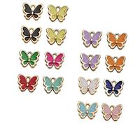 Homoyoyo 120pcs DIY Alloy Butterfly Pendants for Jewelry Making High Polish Smooth Surface Bright Colors Random Mixed Shades Craft Accessories for Handmade Charms and Random Color