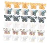 Homoyoyo 120Pcs Lightweight Glass Butterfly Beads DIY Jewelry Accessories for Bracelet Crafting Hand Strung Beads Kit for Creative Jewelry Making Suitable for Parties and Daily Wear