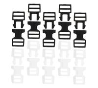 Homoyoyo 120pcs Mini Backpack Strap Buckle Replacement Plastic Clips for Pet Collar Webbing Adjustment Small Bag Accessories for DIY Doll Schoolbag Craft