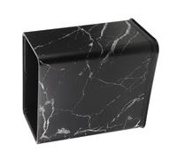 Homoyoyo 12l Plastic Trash Can with Lid Double Layer Narrow Garbage Bin | Compact Footprint for Countertop or Bathroom Use, Shatter-resistant Material, Modern Minimalist Style, Fits Liner Bags