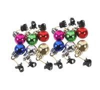 Homoyoyo 12pc Christmas Beard Ornaments Clip Decorations Gold Silver Red Rose Red for Festive Facial Hair Fun at Holiday Parties