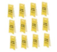 Homoyoyo 12pcs Acrylic Desktop Sign Clips with Strong Grip Multipurpose Funny Note Holders for Office Planner Paper Clips and Standing Card Desk Memo Display for Workspace Organization