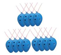 Homoyoyo 12pcs Beginner Practice Ocarina Boys and Girls Musical Instrument Easy to Learn Plastic