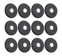 Homoyoyo 12pcs Bicycle Chainring Protector, Plastic Bike Guard | Quick Setup, Black Finish, Mountain Bikes and Road Cycling Use, Extends Component Life Outdoors