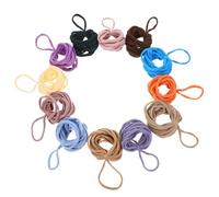 Homoyoyo 12pcs Braided Rope Refill Pack Elastic Rope for Diy Weaving Loom for Hair Ties and Crafting Projects