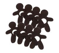 Homoyoyo 12pcs Christmas Gingerbread Man Felt Wine Glass Charms Reusable Drink Markers for Holiday Party Cocktail Cup Identification Wine Glass Decoration for Festive Gatherings