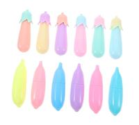 Homoyoyo 12pcs Colored Mini Highlighters Bright Cartoon Pen Markers for Office and School Writing Supplies Smooth Plastic Grip Palm Sized Scrapbooking