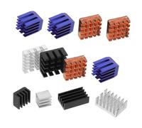 Homoyoyo 12pcs Copper Aluminum Heatsink Kit for with High Thermal Conductivity Passive Cooling Fins and Double Sided Thermal Conductive Adhesive Tape