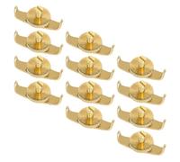 Homoyoyo 12pcs Copper Erhu Fine Tuners String Adjusters Easy to Use Flexible Erhu Accessories for Accurate String Tuning and Adjustment