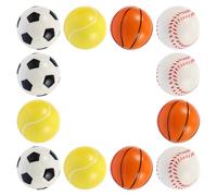 Homoyoyo 12pcs Dog Training Balls PU Bite-resistant Pet Play for Labradors Chihuahuas Interactive Fun to Prevent Furniture Damage and Promote Healthy Chewing