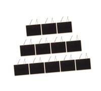 Homoyoyo 12pcs Double Sided Blackboard Hanging Signs with Rope Lanyard Door Wall Plaques for Messages Decorations and Chalk Art Display