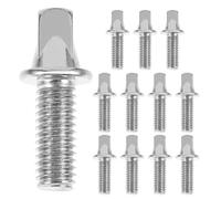Homoyoyo 12pcs Drum Replacement Parts Silver Plated Iron Screws for Percussion Instruments and Snare Drum with Universal Compatibility and Easy Adjustment M6x10mm