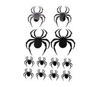 Homoyoyo 12Pcs Halloween Spider Wall Stickers Lifelike Spider Decals for Home Party Decor Removable Adhesive Spooky Wall Art for Indoor Window Decoration
