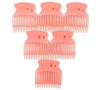 Homoyoyo 12pcs Heat Insulation Hot Roller Hair Clips Plastic Curler Jaw Clips Time-saving Use for Home and Professional Salons