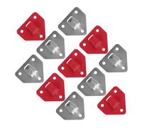 Homoyoyo 12pcs Heavy Duty Fire Extinguisher Wall Mount Bracket Triangular Holder Space Saving Fire Safety Accessory for Home Vehicle Warehouse Installation