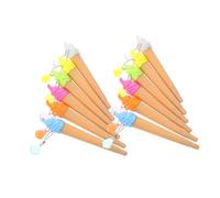 Homoyoyo 12Pcs Ice Cream Pendant Gel Pens for Journaling Compact Lightweight Roller Pens with Novelty Design for Students Office Supplies Random Colors Random Color