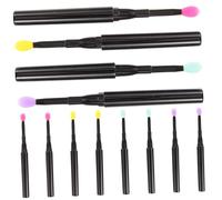 Homoyoyo 12pcs Lidded Lip Brush for Lipstick Reusable Lip Applicators Women Makeup Tools Portable Eye Shadows Applicators Eyeshadow Makeup Tools